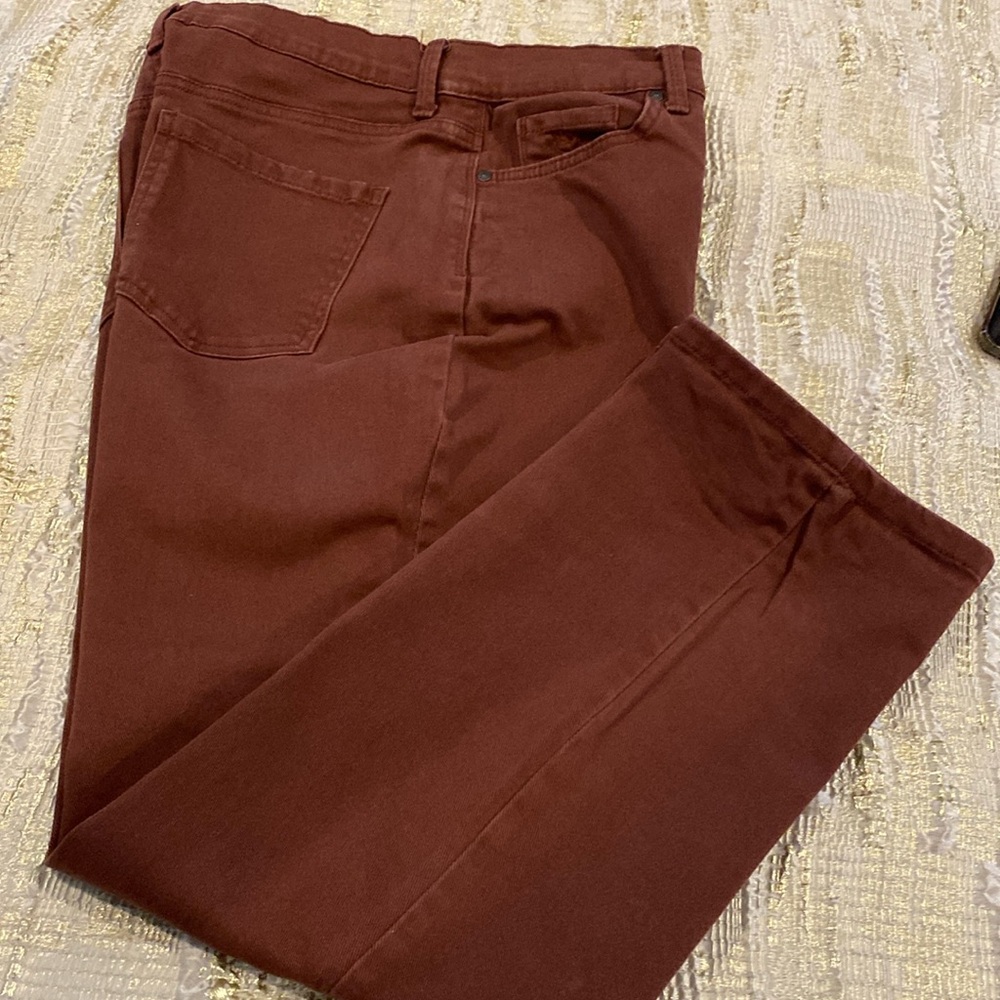 Gloria, Vanderbilt, Amanda, jeans, size 14 short color rust preowned